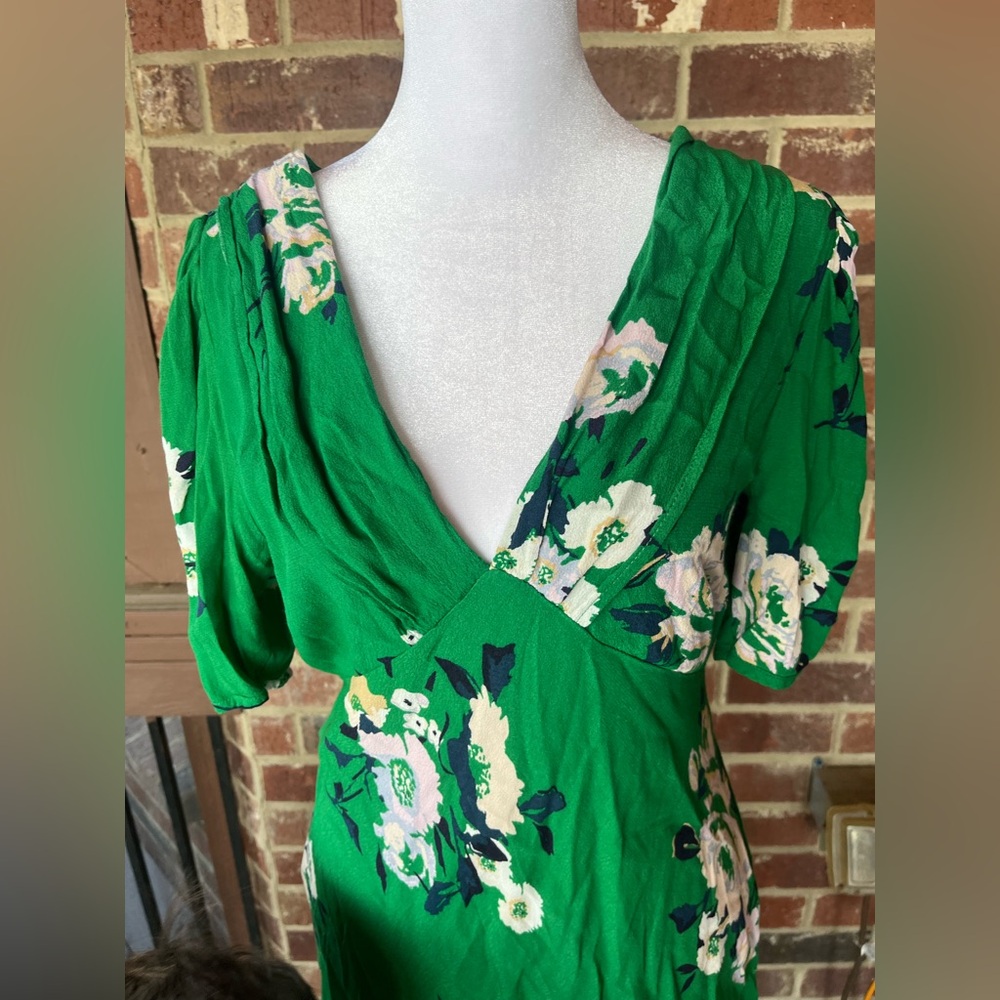 Free People Garden Floral Sleeve Dress Size 6 - Picture 7 of 14